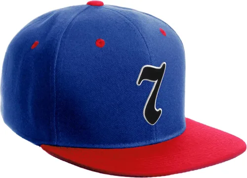 Vista 423 de Daxton Gorra clásica con visera de billete plano con letras del alfabeto inglés antiguo de la A a la Z