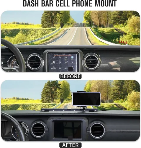 Vista 7 de Jimen Soporte para teléfono celular compatible con Jeep Wrangler JL JLU Gladiator JT 2018-2023
