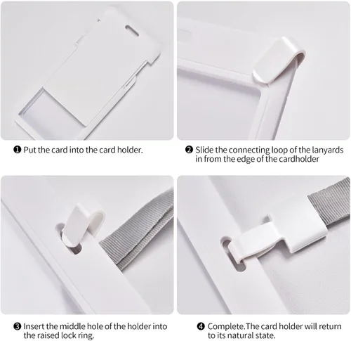 Vista 5 de Soporte deslizante para tarjetas de identificación con bandera de ventana transparente de Maryland, soporte vertical de plástico para tarjetas