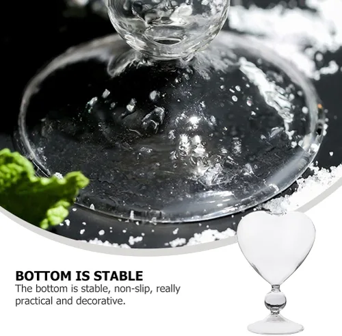 Vista 7 de UPKOCH 4 vasos de cóctel con forma de corazón, copas de vino, copas para bar, boda, fiesta, banco