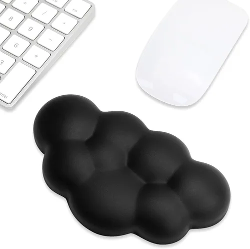 Vista 9 de Cloud - Cojín ergonómico para reposamuñecas de piel sintética suave con espuma viscoelástica para aliviar el dolor de muñeca, almohadilla con base