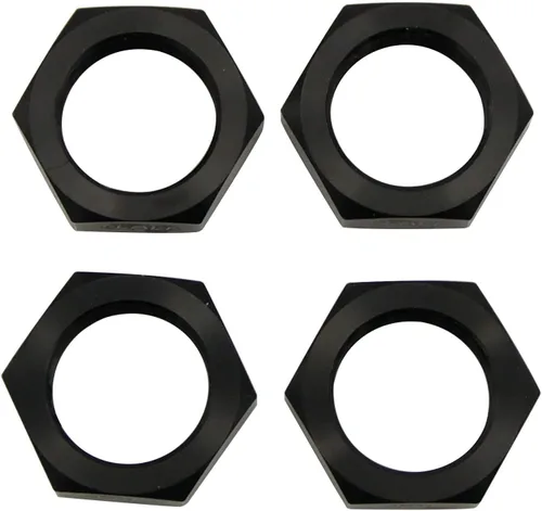 Vista 2 de FLMLF Juego de tuercas de rueda de aluminio para 1/5 escala Hpi RV Km Baja 5b RC piezas de automóvil (negro)