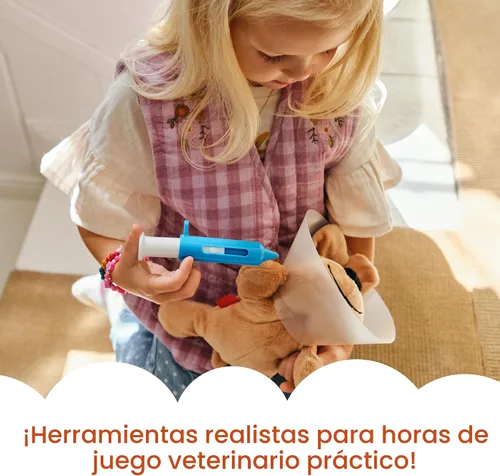 Vista 4 de Melissa & Doug Examine & Treat Pet Vet Play Set – Juego de veterinario para niños. El original