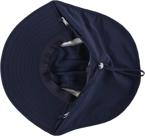 Vista 5 de Connectyle Sombrero de sol con ala grande con protección UV y solapa para el cuello L