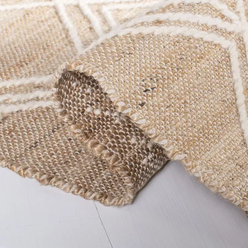 Vista 5 de SAFAVIEH Kilim Collection - Alfombra de pasillo de 2 pies 3 pulgadas x 9 pies, natural y marfil, hecha a mano con flecos bohemios, ideal para zonas