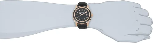 Vista 2 de Bulova 98B161de los hombres vestido negro reloj