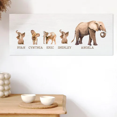Vista 12 de Regalos para el día de la madre para mamá, letrero personalizado con nombres de niños, grabado, 4 colores, 11 x 5, regalos personalizados