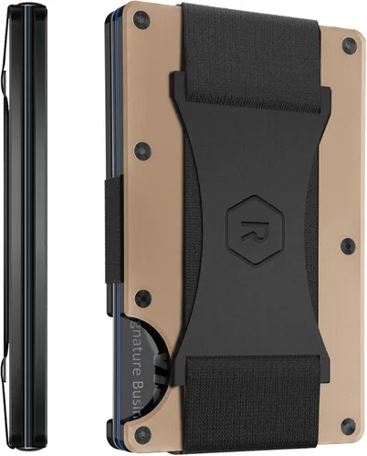 Vista 5 de Cartera Ridge para hombres - Cartera delgada minimalista compacta y tarjetero, carteras de bolsillo frontal con protección RFID para hombres