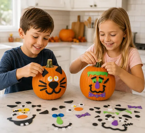Vista 5 de Decoración con espuma calabaza, paquete de 24 unidades.