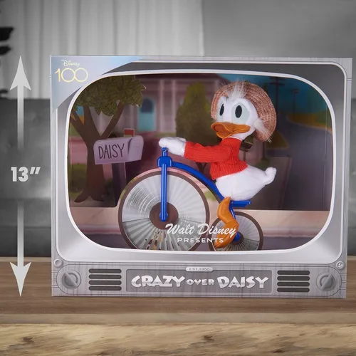 Vista 4 de Disney 100 años de maravilla Walt Disney presenta “Loco por Daisy” Pato Donald de peluche coleccionable, juguetes para niños de 5 años en adelante