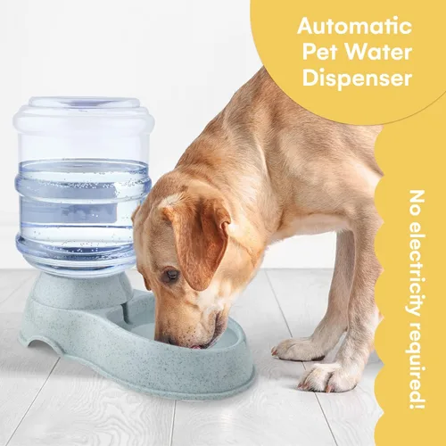 Vista 2 de NOA Dispensador automático de agua para mascotas Alimentador por gravedad para gatos y perros, estación dispensadora de riego, estación de agua
