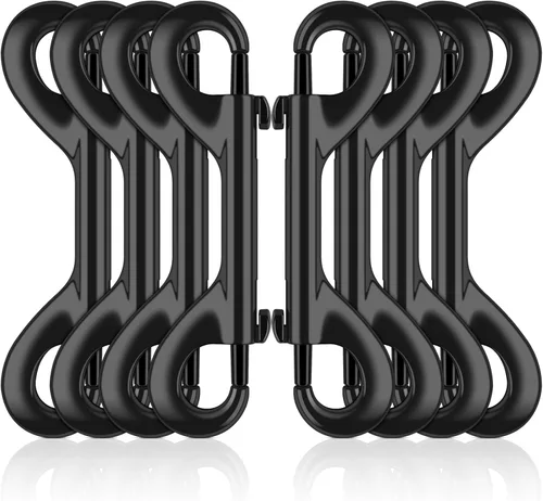 Vista 9 de ERKOON Ganchos extra grandes de 4-7/10 pulgadas de doble extremo, capacidad de carga de 220 libras, clips de aleación de zinc de doble cara