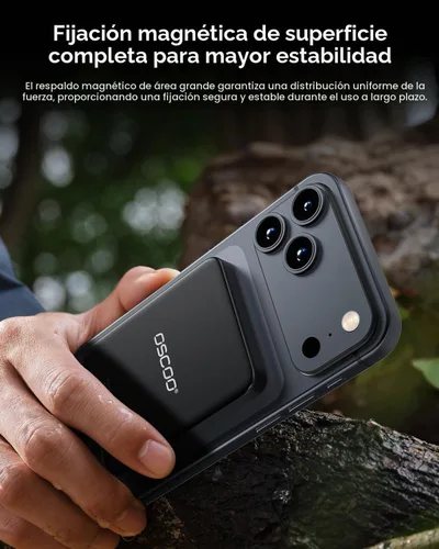 Vista 2 de SSD portátil magnético de 1 TB, hasta 2000 MB/s - Unidad externa de estado sólido compatible con MagSafe para iPhone 15/16/17, Mac, portátiles