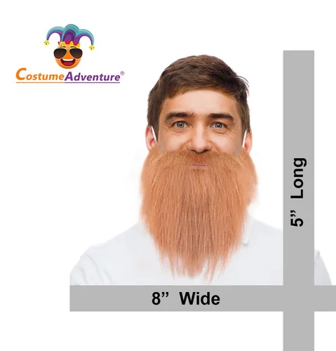 Vista 2 de Barba falsa de jengibre, barba irlandesa del día de San Patricio, duende y barba, disfraz de leprechaun de barba, barba de gnomo enano, talla única