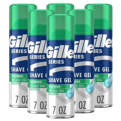 Vista 9 de Gillette Series 3X Action Gel de Afeitado, Sensible, Paquete Doble, 7 oz (Paquete de 2)