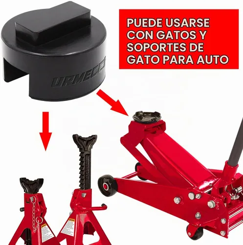 Vista 5 de Adaptador Universal para Gato BMW y Mini - Protector de Riel del Bastidor con Almohadilla de Gato Cuadrada de Goma Ranurada de Poliuretano