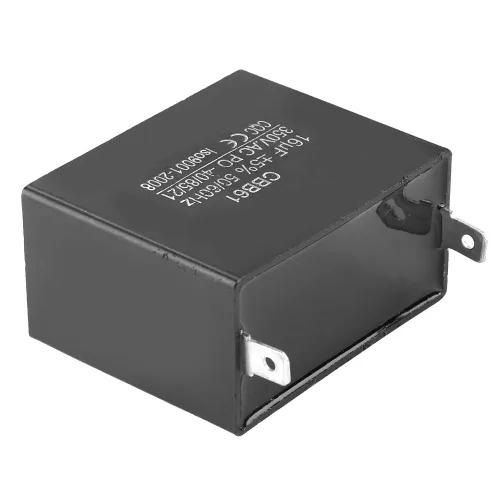 Vista 4 de Cbb61 15Uf 5% 300Vac 50 60Hz Condensador de motor de plástico negro Cbb61 Motor Corriendo Condensador de arranque Cqc 350V AC 16Uf 50 60Hz