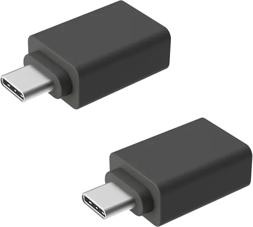 Vista 2 de Adaptador USB-C a USB-A para MacBook, PC, iPad Pro, Samsung, Dell XPS, iPhone 15, receptores dongles, teclados, mouse, cámaras web, cable de cámara