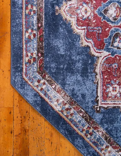 Vista 9 de Único Loom - Alfombra de la colección Utopia con estampado botánico vintage, tonos cálidos