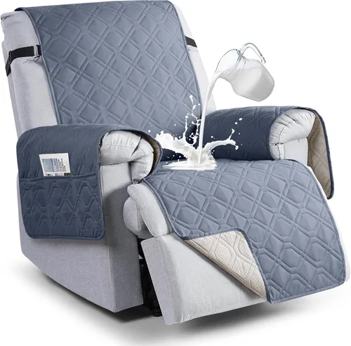 Vista 17 de VANSOFY Fundas 100% impermeables para sillas reclinables, funda antideslizante para silla reclinable para perros, protector de muebles, funda