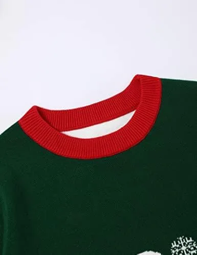 Vista 3 de Suéter de Navidad para bebé, niña, niño, suéter de manga larga, suéter de Navidad unisex de punto