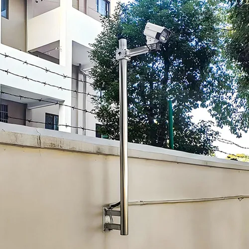 Vista 8 de Soporte de montaje de cámara de seguridad de vigilancia, soporte de cámara de acero inoxidable resistente, soporte de montaje en pared