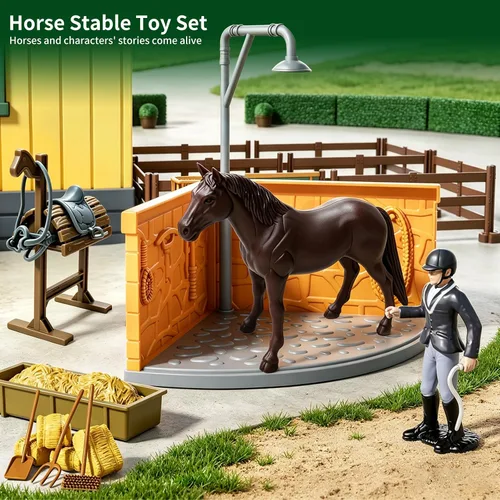 Vista 5 de Juego de caballos para niños, juguetes de caballos para niñas