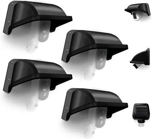 Vista 9 de Protector universal de plástico para cámara de seguridad solar y lluvia, cubiertas protectoras resistentes a la intemperie para cámaras de bala