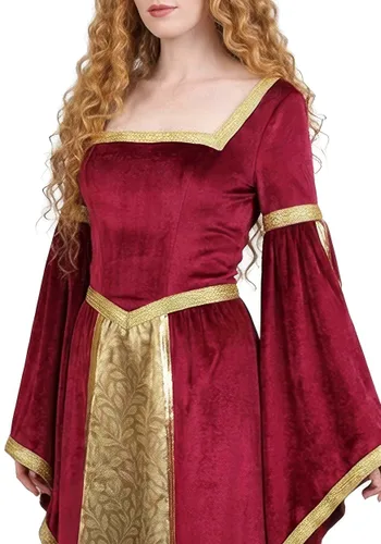 Vista 6 de Disfraz de Mujer Maid Marian Multicolor