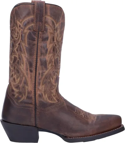 Vista 2 de Laredo Bryce - Botas de vestir con punta cuadrada para hombre, color marrón, Beige