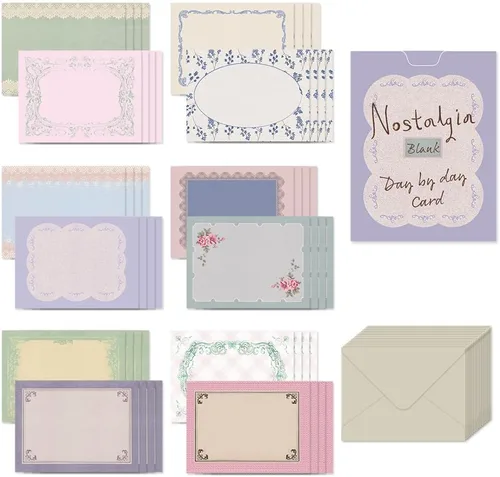 Vista 17 de Monolike Tarjeta Día a Día, 105 Luna - Mezcla de 48 mini tarjetas individuales, 24 sobres Paquete