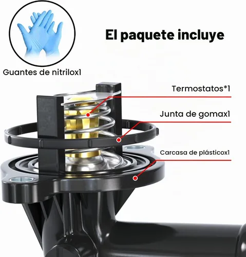 Vista 4 de EVIL ENERGY Conjunto de carcasa de termostato, 05184651AF 49569 902-852, compatible con Dodge Durango 2011-2015, Jeep Grand Cherokee 2011-2020, Jeep