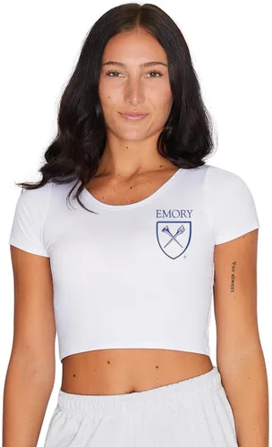 Vista 53 de Lojobands Camiseta corta ajustada para mujer, hecha en Estados Unidos, talla única