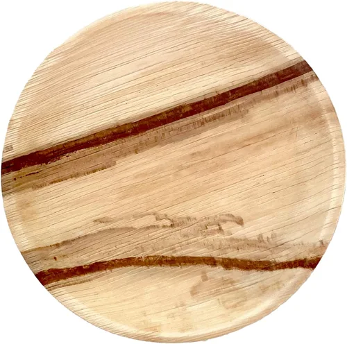 Vista 9 de NEATtable Platos de hoja de palma Diseño de limón Desechables y compostables Ecológicos y 100% naturales Ideal para eventos al aire libre