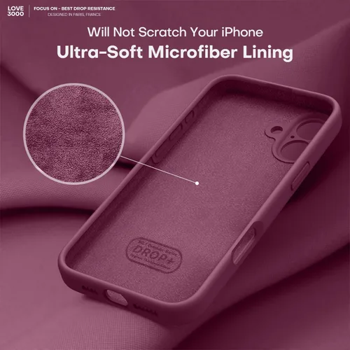 Vista 526 de LOVE 3000 Diseñada para Funda iPhone Air, Silicona Premium [Compatible con Magsafe][Forro de Microfibra Suave Anti-Rayones] Funda Protectora