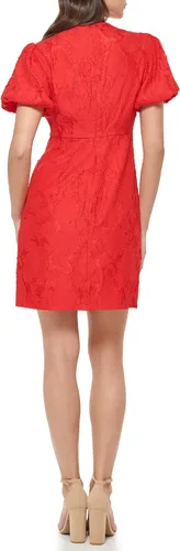 Vista 3 de GUESS Vestido de nudo de tela texturizada para mujer