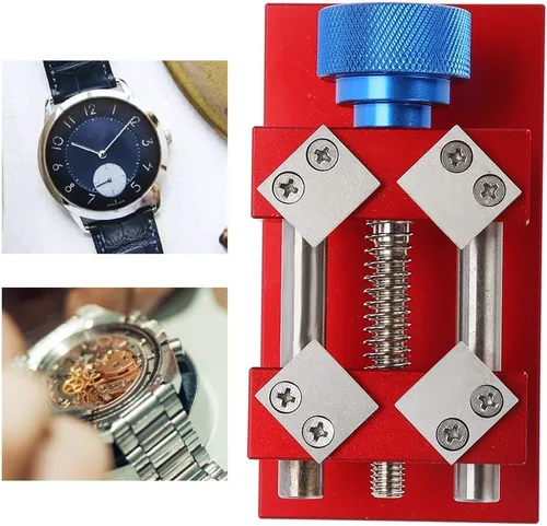 Vista 5 de Herramienta de eliminación de bisel de reloj rojoplateado, abridor de bisel de reloj, herramienta profesional de reparación de bisel de reloj rojo