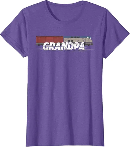 Vista 6 de RC Model Train Shirt Grandpa Train Boxcar HO Scale T-Shirt Negro