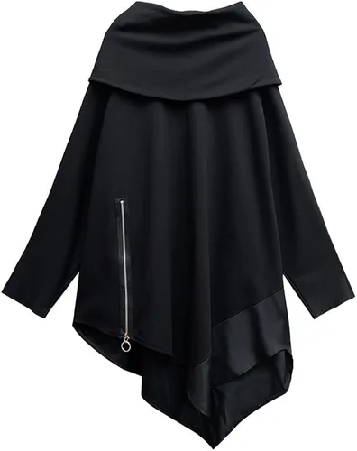Vista 6 de Jli may Tops casuales de moda para mujer, para primavera, verano, poncho ruana, capa frontal abierta, cárdigan