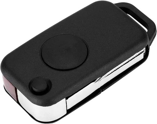Vista 9 de Aramox Funda para llavero con tapa de 1 botón, funda para llavero remoto para Benz Class 1984-2004