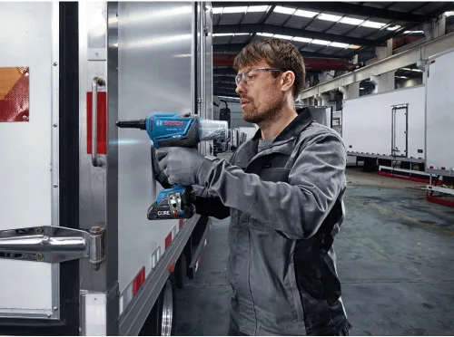 Vista 9 de Bosch GRG18V-3600CB24 Kit de herramientas de remache conectadas sin escobillas de 18 V con (2) baterías de alimentación avanzada CORE18V® de 4 Ah