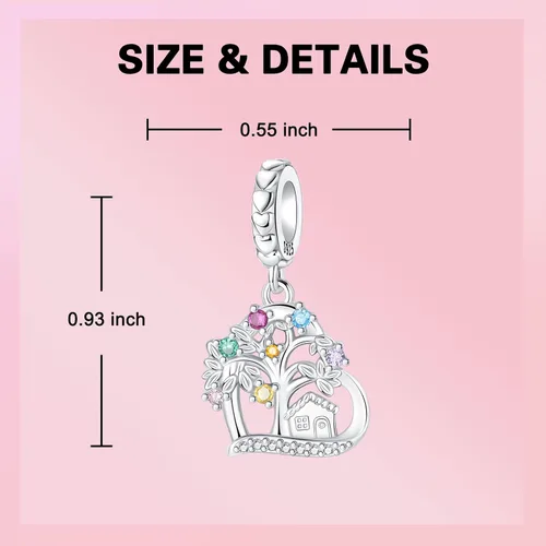 Vista 139 de Dije de girasol con diseño de estrella y luna y elefante para pulsera, collar de plata de ley 925, dijes de corazón de amor para mujer, regalo