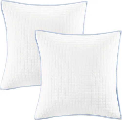 Vista 11 de Intelligent Design - Juego de edredón de algodón con mechones jacquard y diseño de pompones para todas las estaciones, con fundas a juego, almohadas