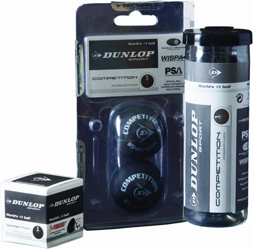 Vista 7 de Dunlop Sports Competition Squash Ball, Single Yellow Dot