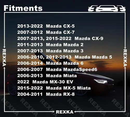 Vista 3 de Rexka Clip de retención de aislamiento de capó para Mazda TD11-56-694 Mazda 2 3 5 6 CX-5 CX-7 CX-9 MX-5 Miata RX8
