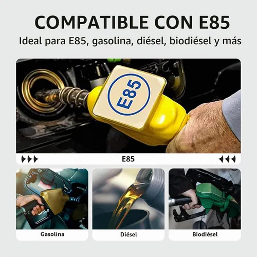 Vista 6 de EVIL ENERGY Manguera de combustible sumergible de 3/8 "E85 en línea de tanque SAE 30R10 para sistemas de combustible automotrices 1FT 300PSI