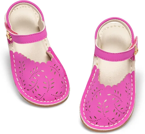 Vista 30 de THEE BRON Sandalias cómodas para niñas, zapatos para niños, sandalias rellenas