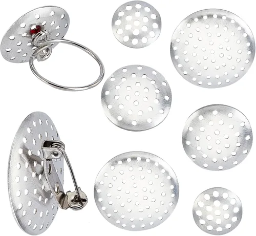 Vista 7 de SUNNYCLUE 1 caja de 200 piezas de broche base de tamiz broches, broches, bandeja, broches de pasador, configuración de base de disco, bandeja