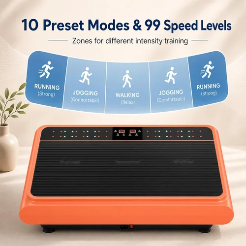 Vista 3 de Natini Vibration Plate Exercise Machine - Power Vibrating Plate for Lymphatic Drainage,Whole Body Workout Machine for Women Weight Loss Home Fitness