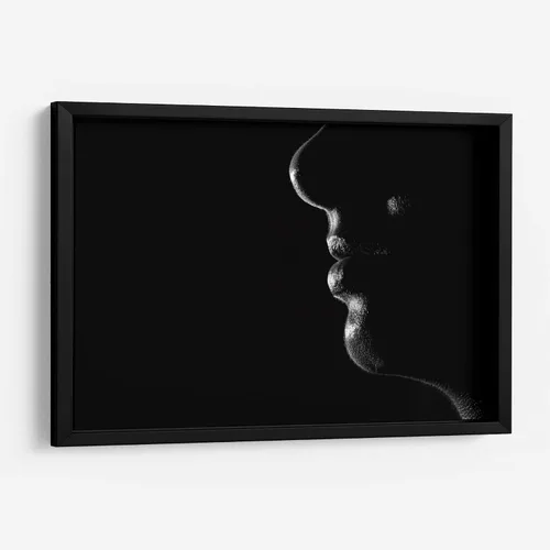 Vista 5 de Canvas Lab Secret by Paulo Ávila 11 x 7 in Fine Art Framed Print, Frame Color: Black, With Mat Black and White, Minimalist, Nude, Modern